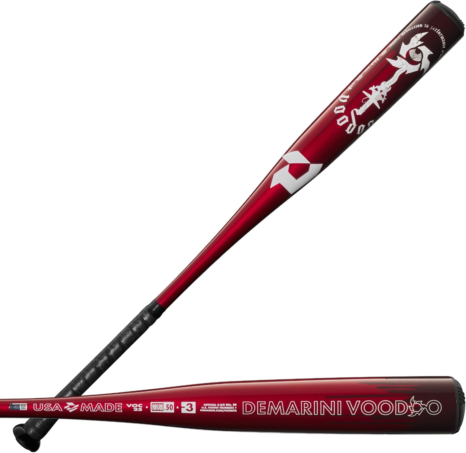 Red 2025 DeMarini Voodoo BBCOR Bat